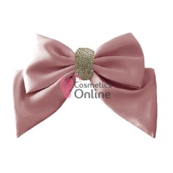 Accesoriu pentru decor par cu Fundita din satin si clema metalica TRD041RR Rose 